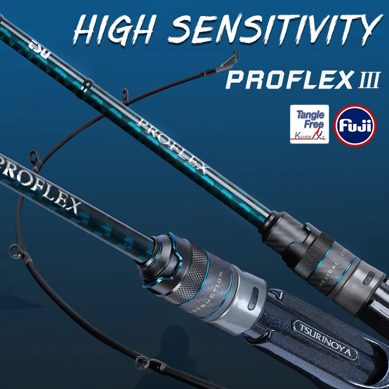 Tsurinoya Proflex Iii Bass Fishing Rod 2 Section 1.95m 2.10m 2.21m Ml M
