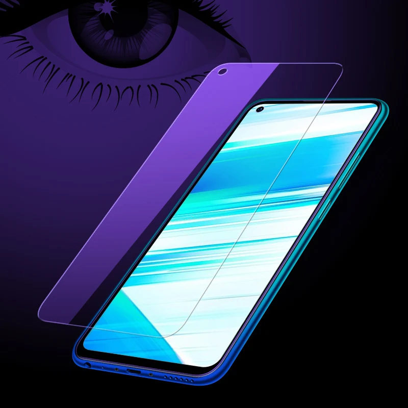 MicroDate 2 шт Полное покрытие анти-синее закаленное стекло для VIVO Z3X Z5X анти-синий фиолетовый светильник Защитная пленка для экрана