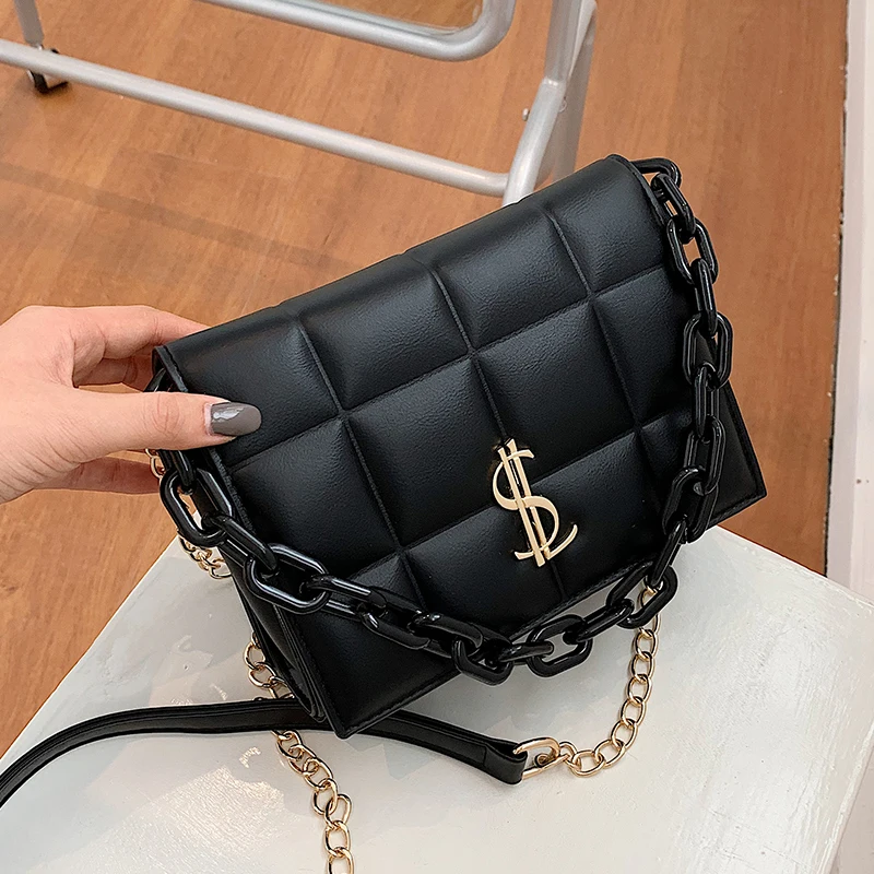 

Sense of Quality Small Bag Fashion Small Square Bag All-matching Ins Shoulder Messenger Bag Women's 2020 Popular New Flap Single