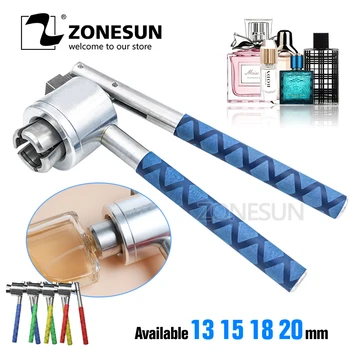 

ZONESUN Anti-skin Nonrust Steel Hand Operated Crimper, Hand sealing machine,capping tool,capper