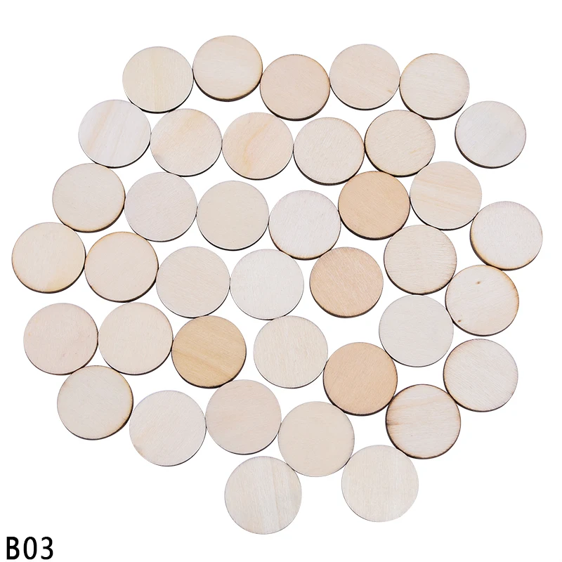 B03-50PCS-3CM Много размеров, натуральное дерево, ажурное сердце, полое сердце, украшения, сделай сам, искусство, ремесла, свадебные украшения, аксессуары для рисования - Цвет: B03-50PCS-3CM