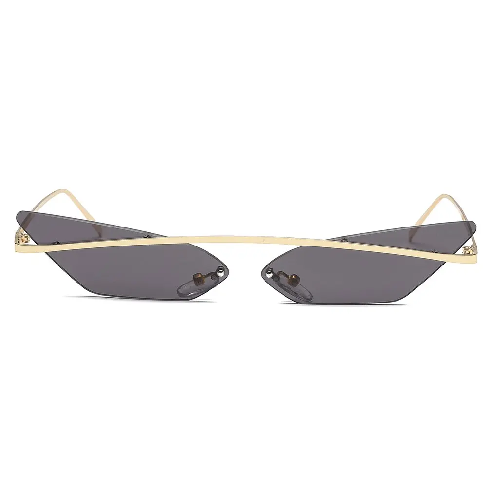 Кошачий глаз солнцезащитные очки женские металлические цветные пленочные очки