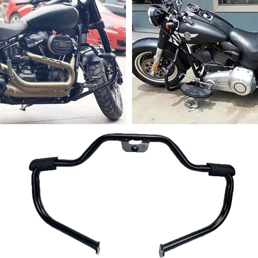 

Защитная панель двигателя мотоцикла черного цвета для Harley Softail FXBRS FXBR FXFBS FXFB FLFBS FLFB FLHCS FLHC FLSB 2018 2019 2020