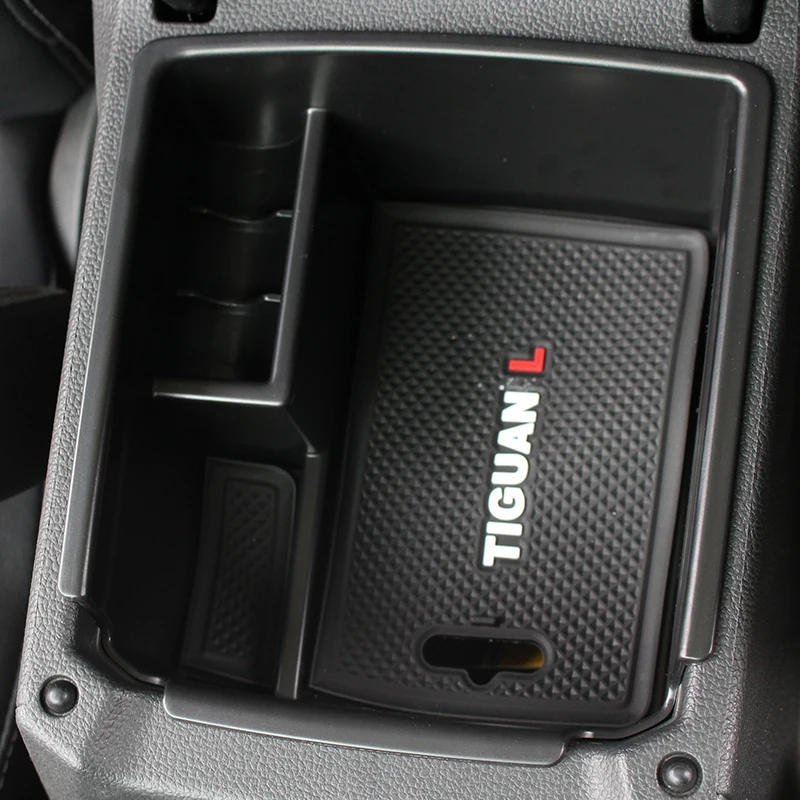 For 2016 2017 2018 VW Tiguan mk2 Armrest Center Storage Box Container Glove Organizer Case door lock cover | Автомобили и