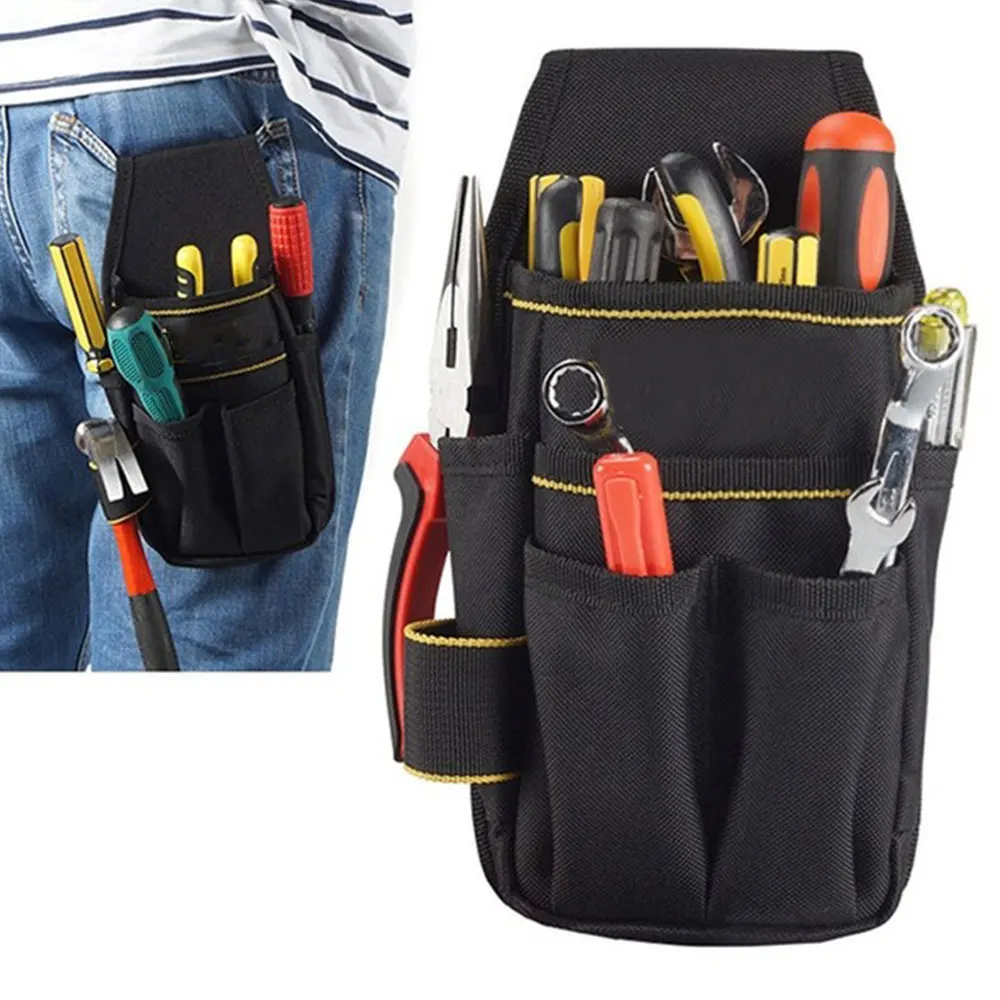 

2020 High Capacity Canvas Tool Bag Waist Pockets Electrician Tool Bag Oganizer Carrying Pouch Tools Bag Belt Waist Pocket Case