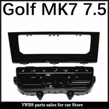 Interruptor automático do condicionamento de ar do painel do condicionamento de ar da tela táctil do lcd para v w golf 7 golf 7.5 r