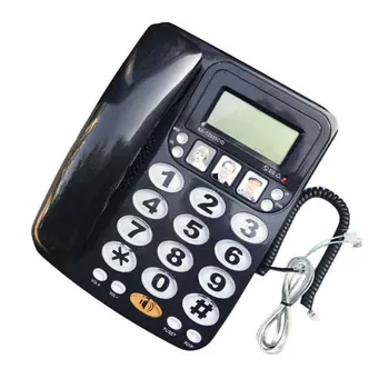 

Corded Telephone KX 2035CID FSK DTMF Loud Sound Home Phone Big Button Caller ID Corded Telephone