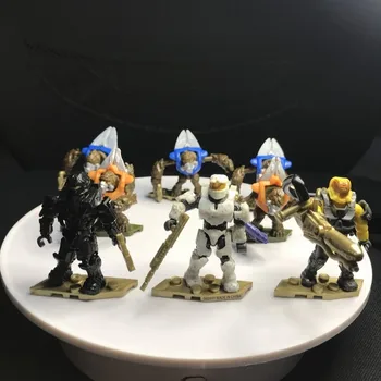 

lot of 8 figures HALO Yellow White black Spartan yellow Grunt blue Grunt
