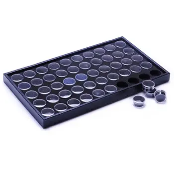 

Clear Plastic Bead Storage Containers Set with 50 Pieces Storage Jars Box