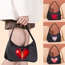 

Tote Underarm Shoulder Bag Messenger Bags Women Clutch Luxury Bag Storage Shopper Storage Wallet Anime Love Print Gift Bolsas