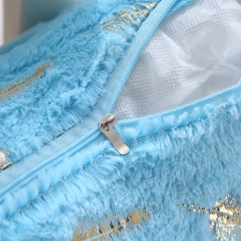 Мягкий меховой декоративный чехол для подушки домашний плюшевый s декоративные