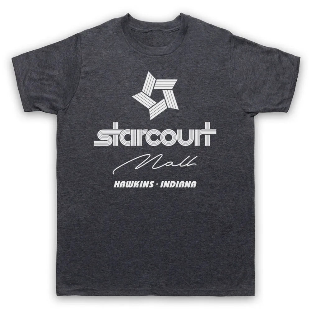 

Stranger Things Starcourt Mall Single Colour Logo S3 Adults & Kids T-Shirt New Funny Tee Shirt