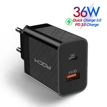 PD QC 3,0 FCP Dual USB зарядное устройство 36 Вт Быстрая зарядка для iPhone 11 Pro XS X 8 plus+ быстрая зарядка мобильного телефона настенное зарядное устройство для путешествий