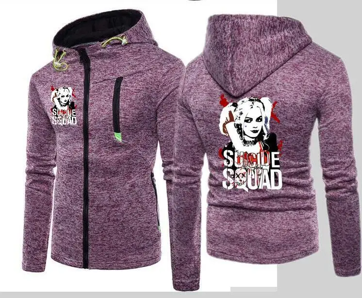 New Personality Hoodie Harry Quinn Jacket Suicide Squad Clown Clothes | Мужская одежда