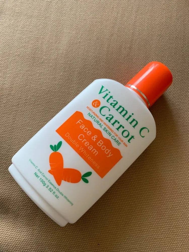 vitamin c carrot face body cream