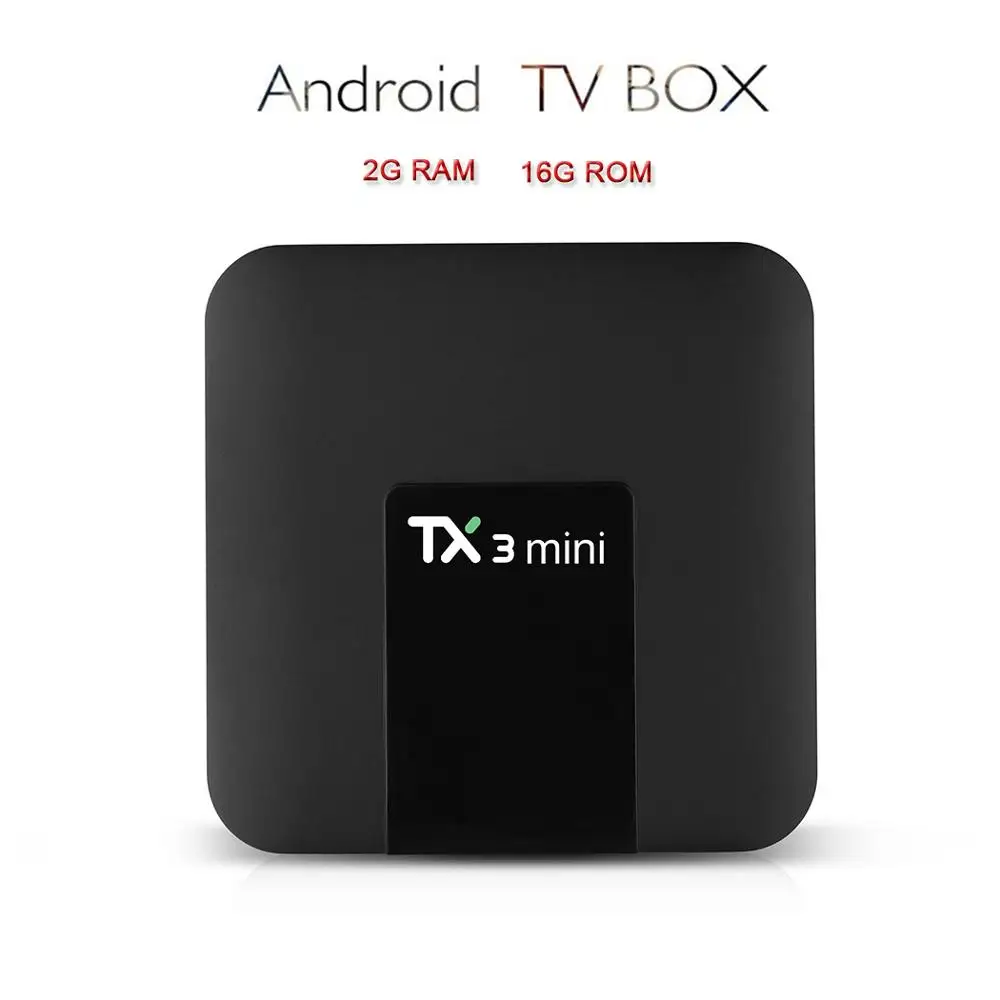 2G RAM 16G ROM TX3 Мини Android 7,1 tv Box Smart tv H2.65 IP tv 4K телеприставка Мультимедийный проигрыватель с IPTV Amlogic S905W 2G 16G Tanix box - Цвет: 2G RAM 16G ROM