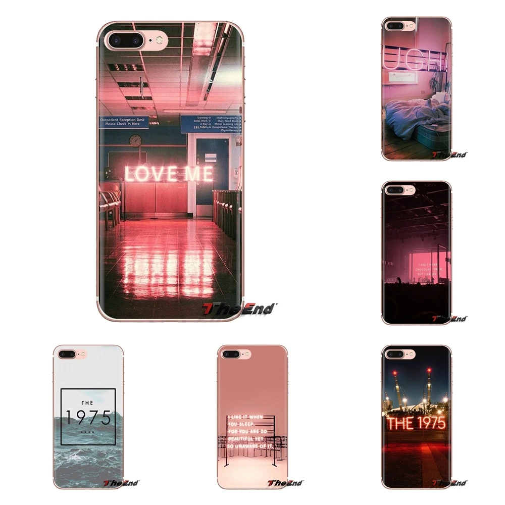 For iPhone XS Max XR X 4 4S 5 5S 5C SE 6 6S 7 8 Plus Samsung Galaxy J1 J3 J5 J7 A3 A5 Transparent TPU Case Covers The 1975 Songs |