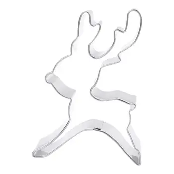 

1pcs biscuit cutter mold Creative Christmas Reindeer Metal Sugarcraft Cookie Cutter kitchen baking tools