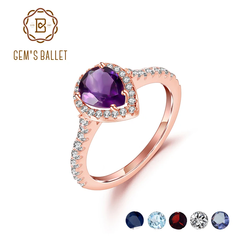 Женское Обручальное Кольцо GEM'S BALLET кольцо из стерлингового серебра 925 пробы с
