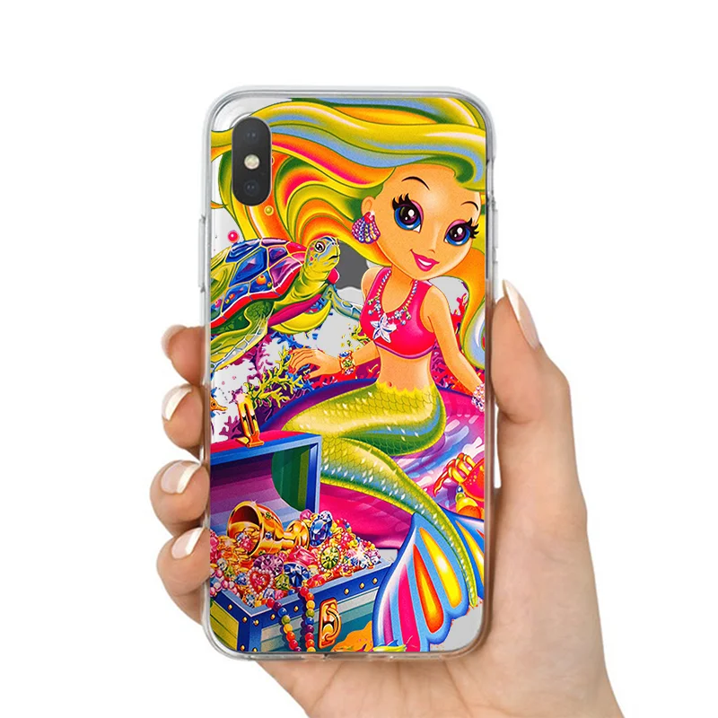 Lisa frank Мягкий силиконовый прозрачный чехол для телефона для iPhone X XS MAX 6 7 8 plus 5 5S 6s se для Apple XR лучший высококачественный корпус