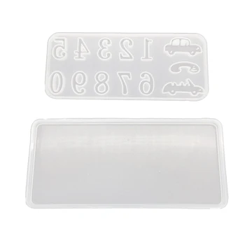 

Car Temporary Parking Card Sign Mold Resin Silicone Mould DIY Ornament Tools