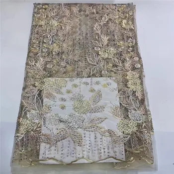 

African Net Lace Fabric High Quality French Mesh Lace Fabric Nigerian Tulle Lace Fabric For Wedding