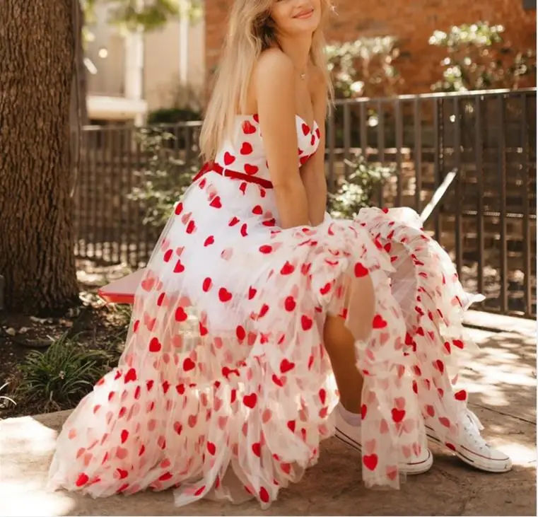 パーティードレス Faille and Swiss Dot Tulle Dress Petal & Pup Belle Swiss Dot Tulle Tiered Maxi Dress | Nordstrom