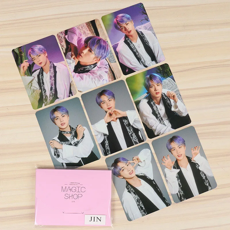 Bantan Boys Magic Shop LOMO карта душа Persona JUNG KOOK SUGA JIMIN JIN Фотокарта FH136 - Цвет: 10