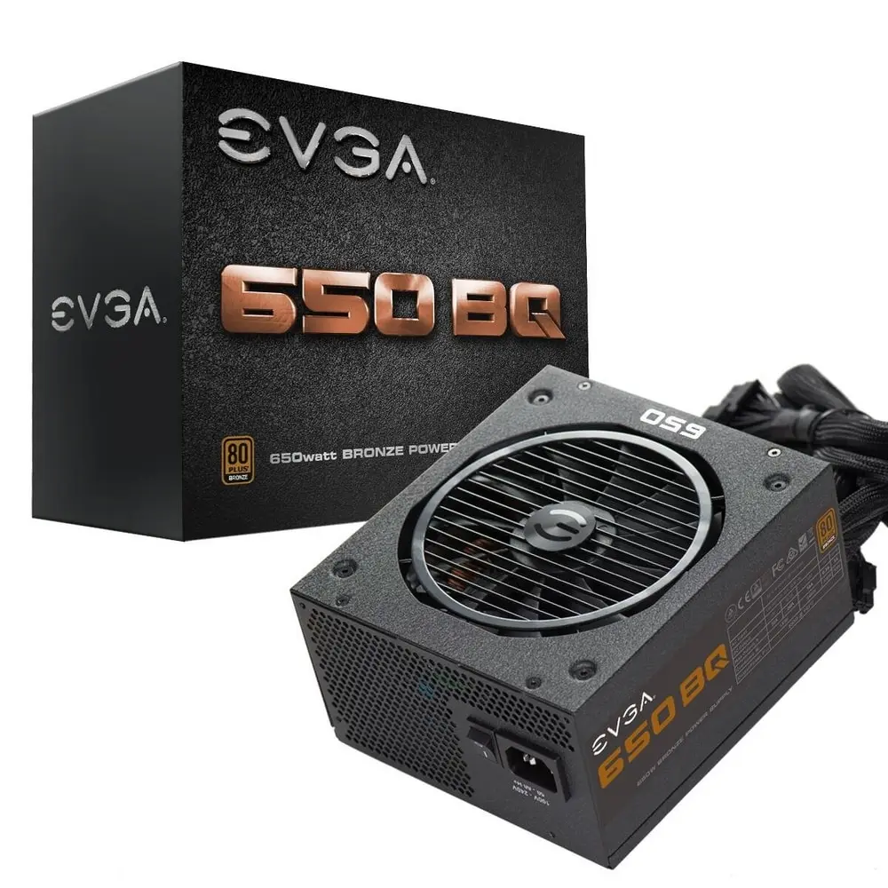 Блок питания EVGA BQ 650 80Plus Bronze - 650W [110-BQ-0650-V2] | Компьютеры и офис