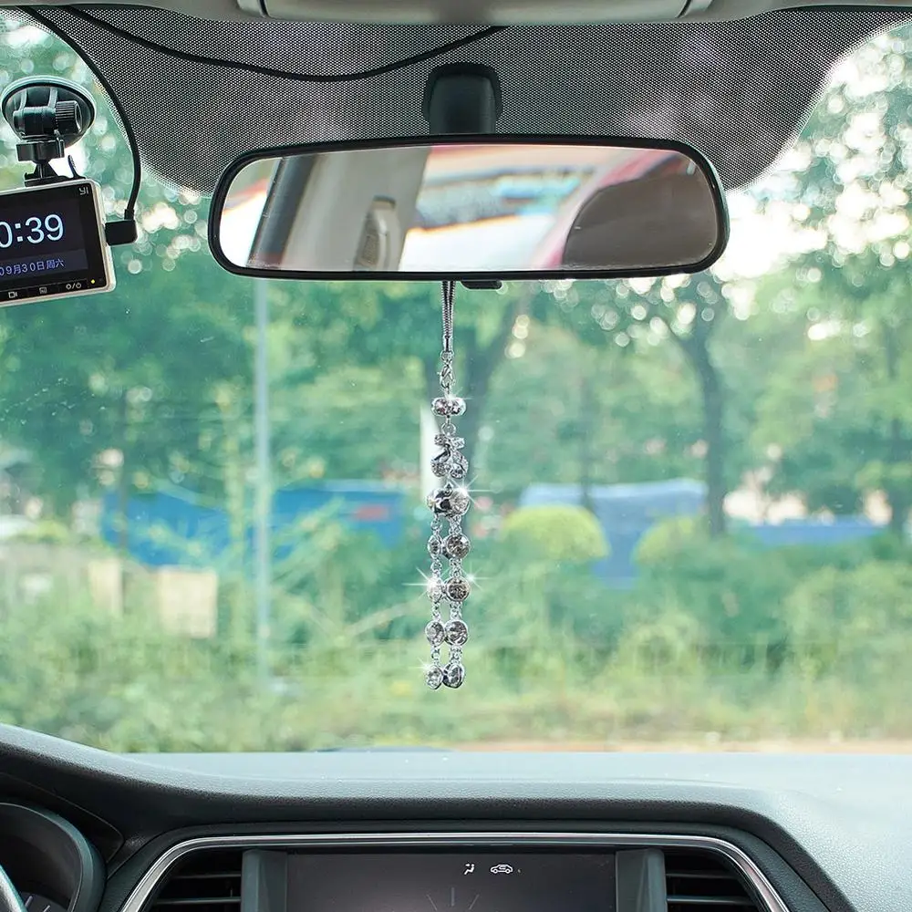 Decoration Car Ornament Interior Hanging Rear View Mirror Pendant Shiny Styling Accessories