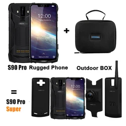 Модульный усиленный мобильный телефон DOOGEE S90 Pro, Helio P70 восемь ядер, 6 ГБ 128 ГБ, экран 6,18 дюйма, 12 В, 2 А, 5050 мАч, телефон на базе Android 9,0, NFC