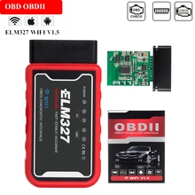Kingbolen OBD2 Scanner ELM327 PIC18F25K80 Chip Wifi V1.5 Voor Android Ios Auto Fout Code Scanner 12V Obdii Interface Adapter