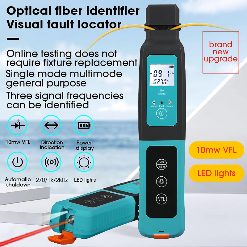 COMPTYCO AUA-40 Fiber Optic Identifier Live Fiber Optical Identifier with Built in 10mw Visual Fault Locator 800-1700nm SM MM fast connector fiber optic