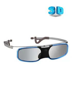 

3D Glasses Bluetooth 3D Rechargeable Active Shutter Glasses 3D Eyewear Clip on Glasses Compatible with Epson Sony LCD Projector