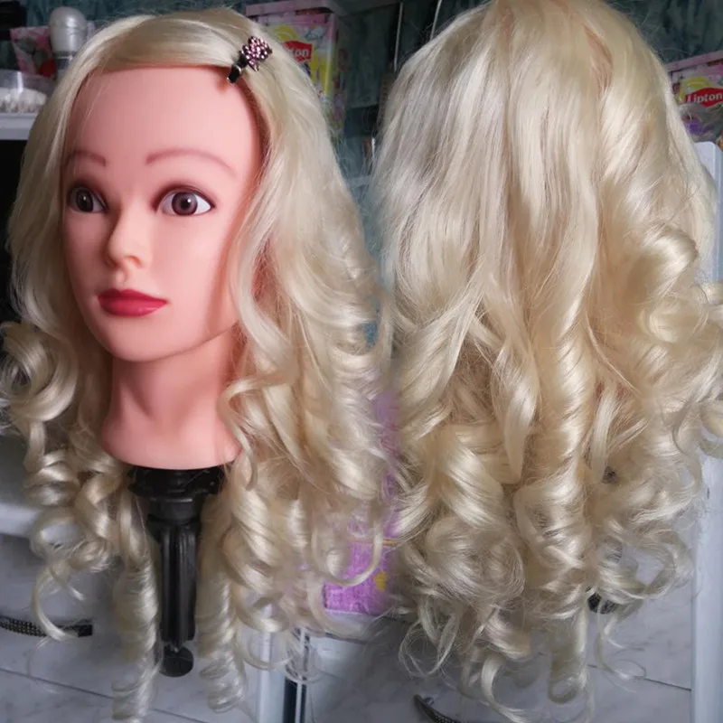2" блонд 613 парикмахерские манекены голова 80% натуральные человеческие волосы практика обучения манекен голова для парикмахеров в продаже