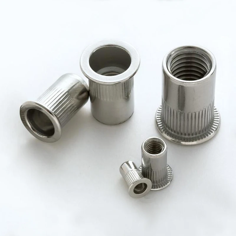 Слепые заклепочные гайки из нержавеющей стали с плоской головкой|Гайки| |