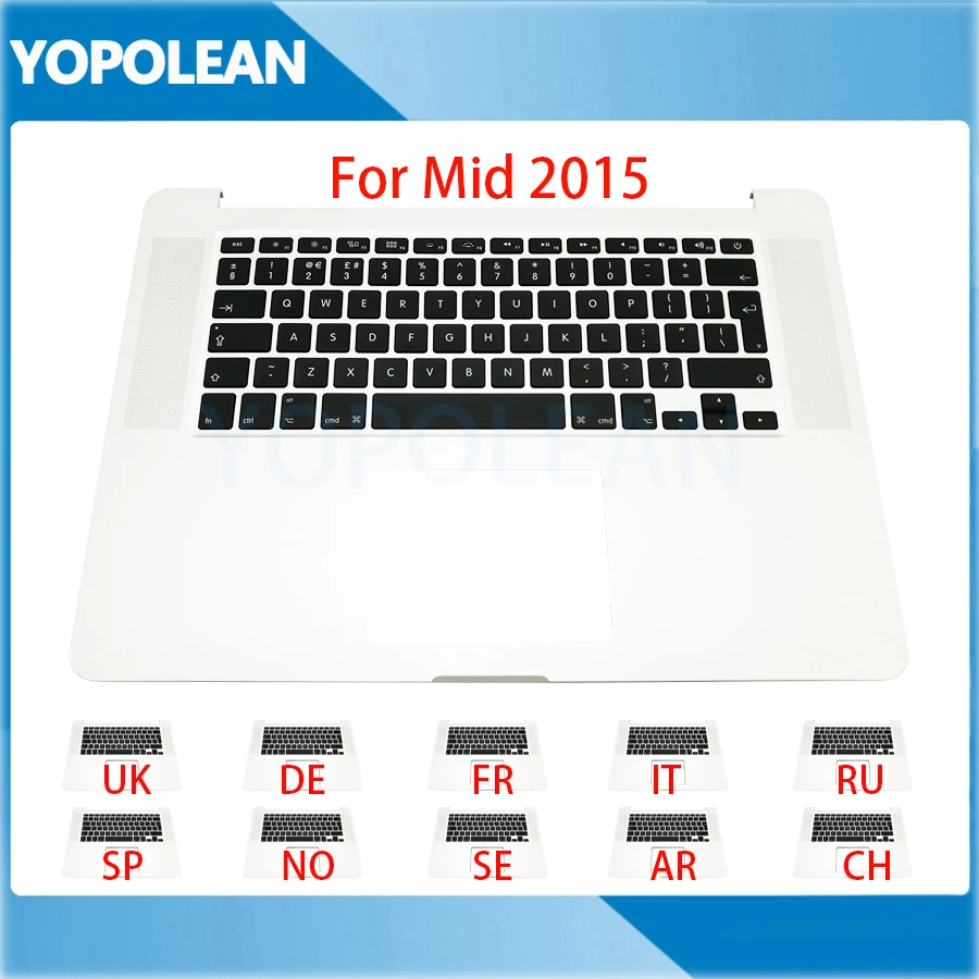 Для Macbook Pro Retina 15 &quotA1398 2015 Топ чехол Topcase клавиатура Великобритания Германия