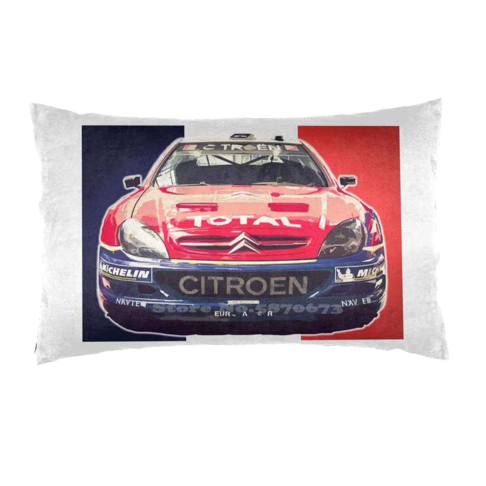 Xsara Fodera Per Cuscino Rettangolare Morbida E Confortevole Rally Car Cars Wrc Rally Race Race Driving Driver Sport Competition Dirt Colin