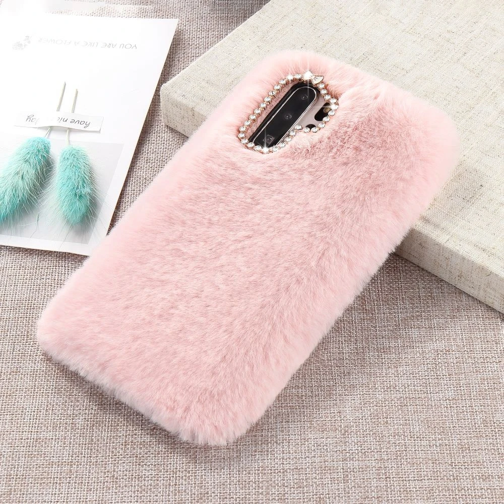 LLZ. COQUE теплый роскошный Пушистый Плюшевый Меховой чехол для телефона для huawei P8 P9 P10 P20 P30 Pro Lite mate 20 Smart Cover Capas Coque