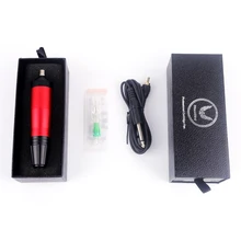 SPARK Татуировка ручка роторная татуировка машина иглы картриджи короткий параграф Татуировка пистолет черный прецизионный RCA мотор тату машина ручка