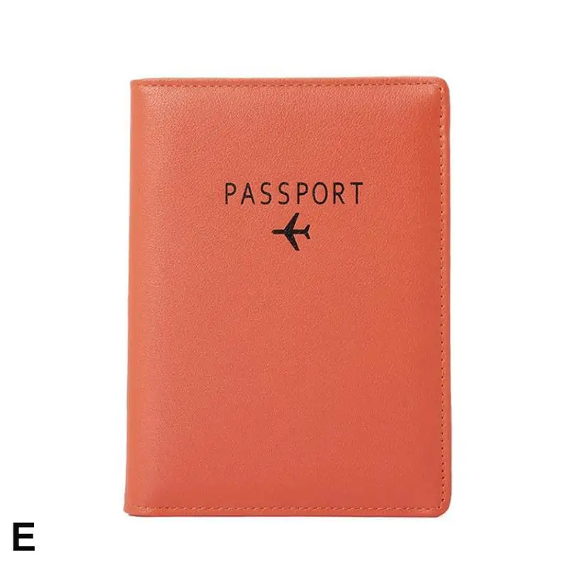 Чехол для паспорта, органайзер для паспорта, Женский чехол из искусственной кожи, чехол для паспорта, чехол для карты, сумка для билетов - Цвет: E