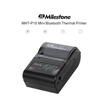 Mini imprimante thermique pour tickets de caisse 58mm, USB + Bluetooth, commande par téléphone, pour Android et IOS, prise EU/US