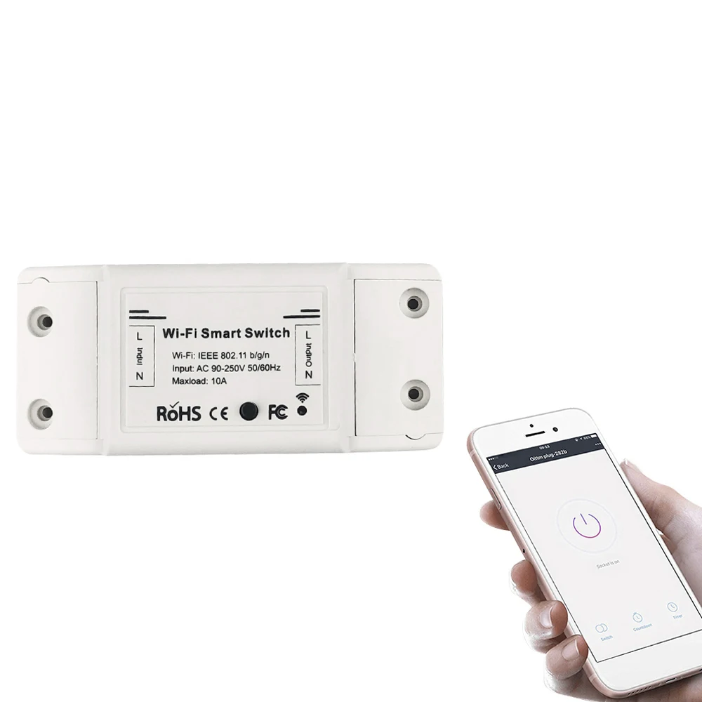 4 шт. wifi Интеллектуальный переключатель DIY выключатель модуль приложение дистанционное управление работает для Amazon Alexa Google Home IFTTT для умного дома