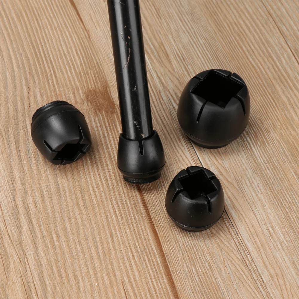 Protège-pieds De Chaise 25mm X 25mm - Lot De 4 - Caoutchouc Noir - Marque Uxcell - Neuf
