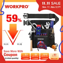 WORKPRO Multifonction Ceinture Outil Poche Porte Outil Électricien Sac à Outils De Taille Pratique Organisateur Du Travail