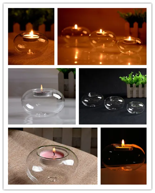 Crystal Glass Round Candle Tea Light Holder Candlestick Party Home Decor  Hc 