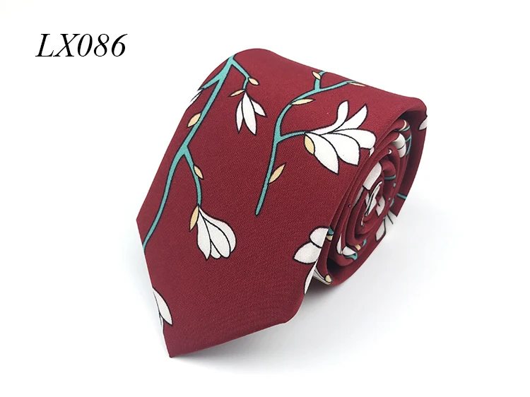 Новое поступление красочные печати полиэстер Chiffion мужской галстук ручной работы