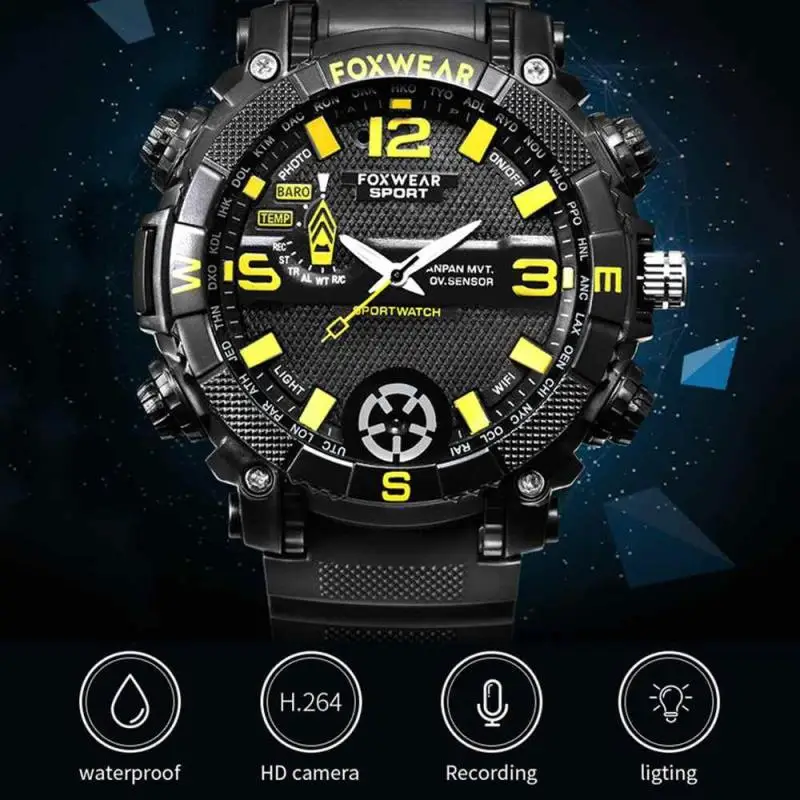 New smart Sports Camera Watch Remote Wifi Large Capacity HD Wristband Glare lighting IP67 Waterproof network Video Camcorder