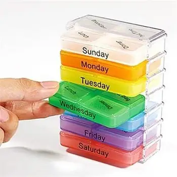 

Joylife 7 Days Weekly Travel Medicine Tablet Holder Dispenser Organizer Storage Pill Box Case Container