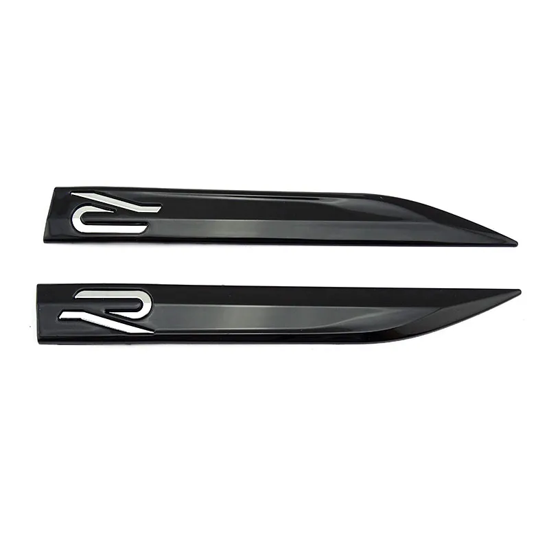 Tape plastic Golss black car door side fender knife r logo badge emblem sticker for 2020 golf 8